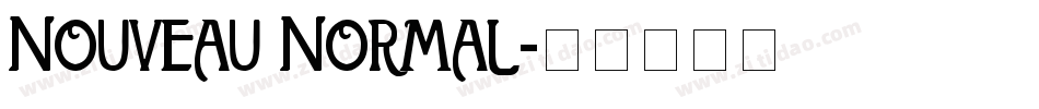 Nouveau Normal字体转换